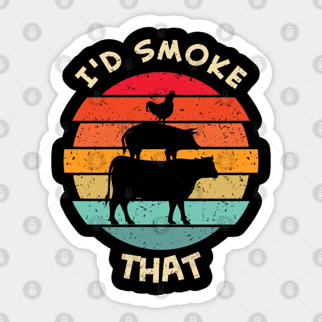 I'd Smoke That Sticker by Ubold